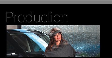 Woman on Location in Front of a Car in a Rain Scene